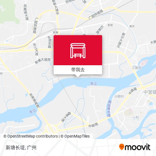 新塘长堤地图