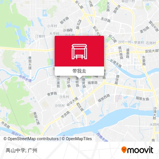 禺山中学地图