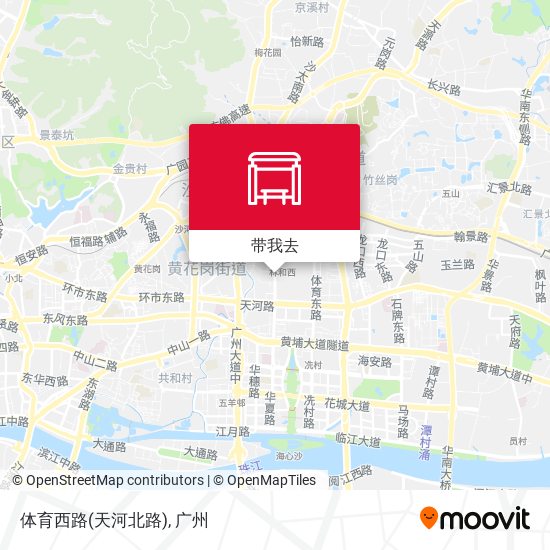 体育西路(天河北路)地图