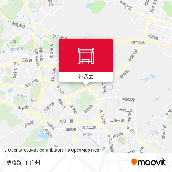 萝格路口地图
