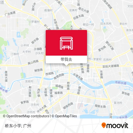 桥东小学地图