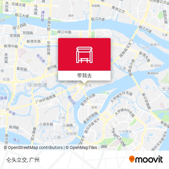 仑头立交地图