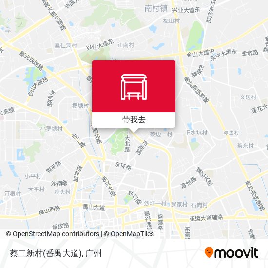 蔡二新村(番禺大道)地图