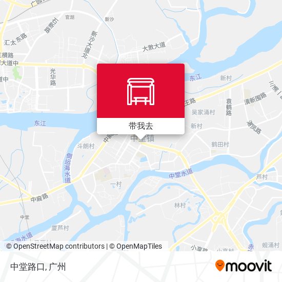 中堂路口地图