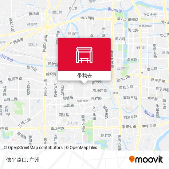 佛平路口地图
