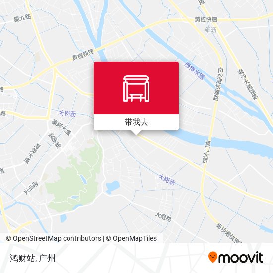 鸿财站地图
