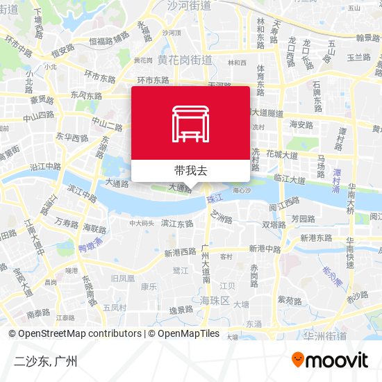 二沙东地图