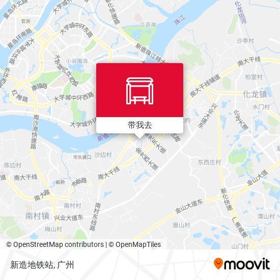 新造地铁站地图