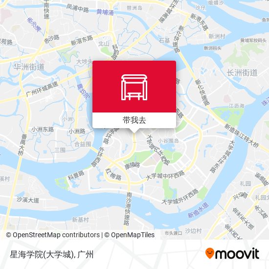 星海学院(大学城)地图