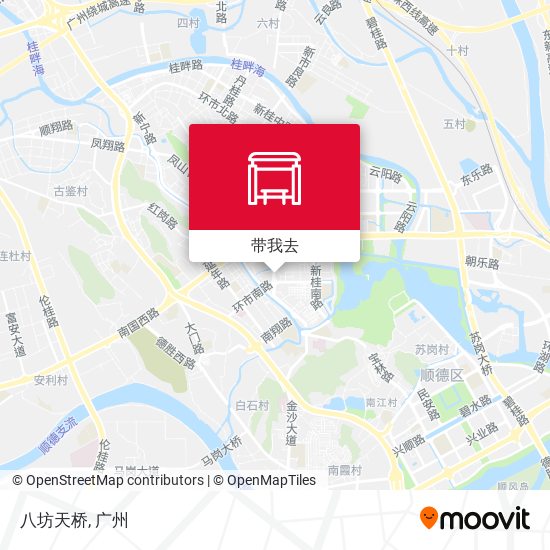 八坊天桥地图
