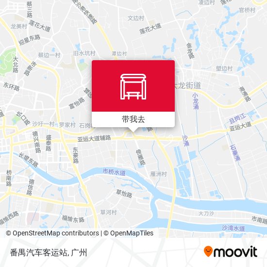 番禺汽车客运站地图