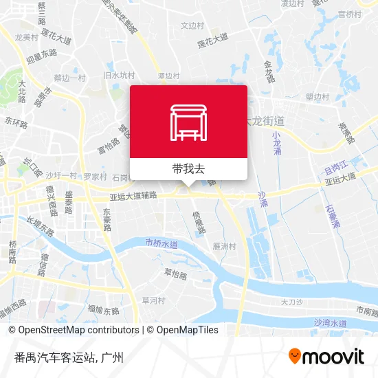 番禺汽车客运站地图