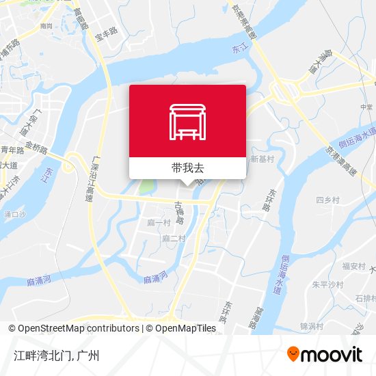 江畔湾北门地图