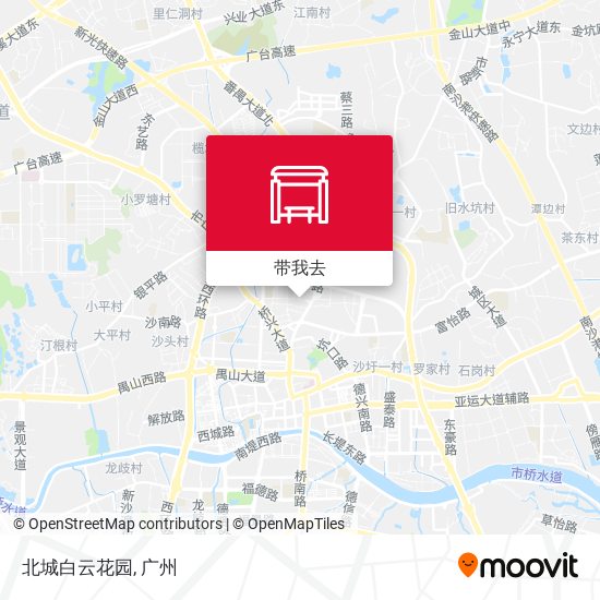 北城白云花园地图