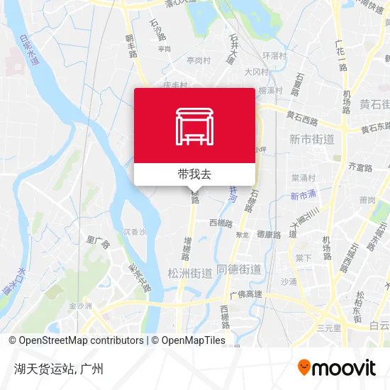 湖天货运站地图
