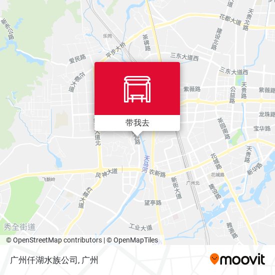 广州仟湖水族公司地图