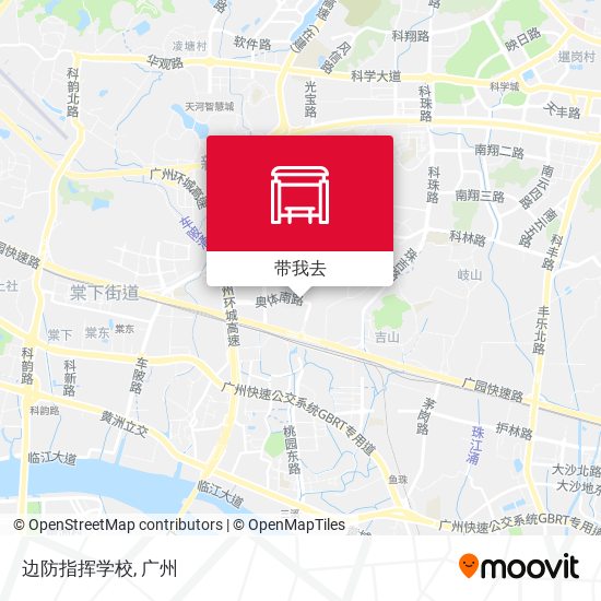 边防指挥学校地图
