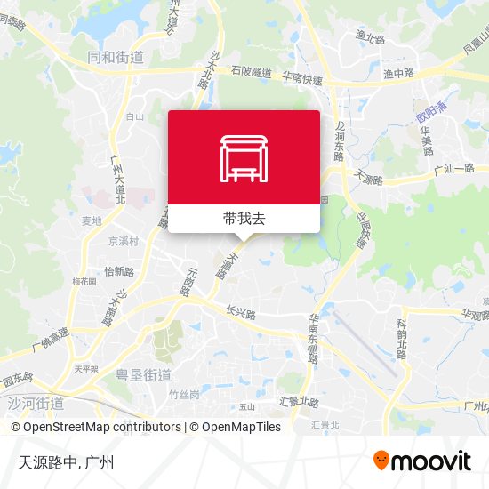 天源路中地图
