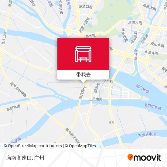 庙南高速口地图