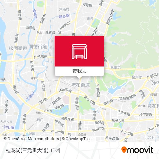 桂花岗(三元里大道)地图