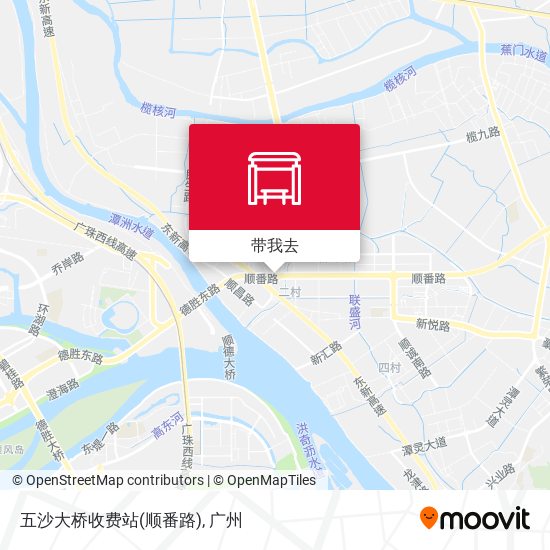 五沙大桥收费站(顺番路)地图