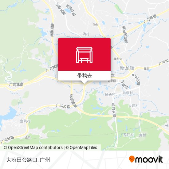 大汾田公路口地图