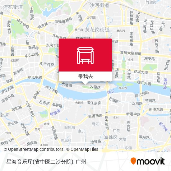 星海音乐厅(省中医二沙分院)地图