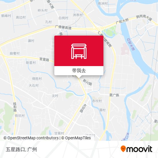 五星路口地图