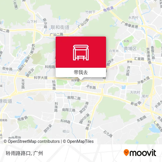 聆雨路路口地图