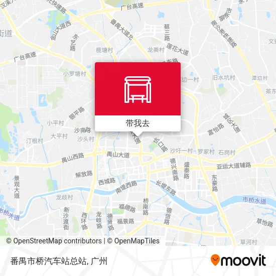 番禺市桥汽车站总站地图