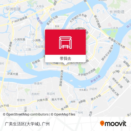 广美生活区(大学城)地图