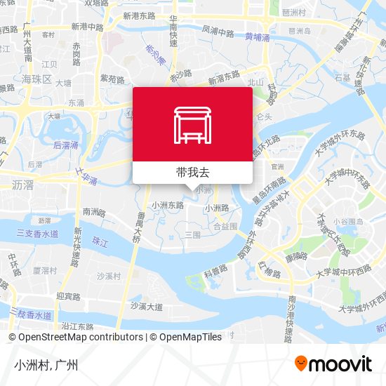 小洲村地图
