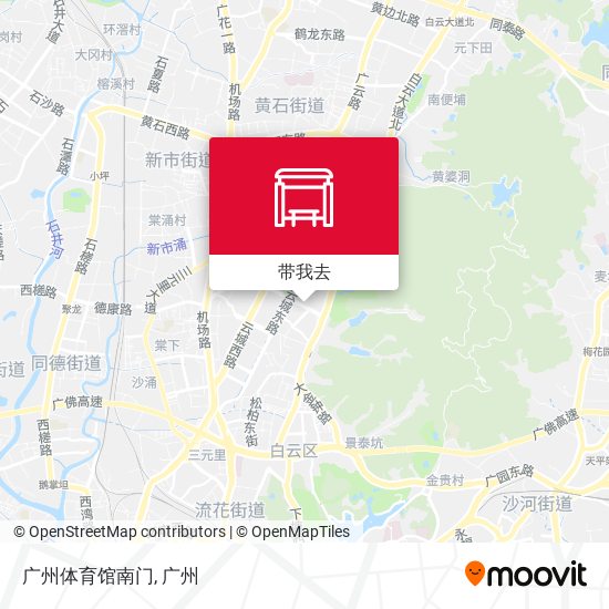广州体育馆南门地图