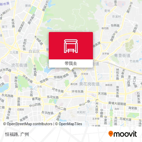 恒福路地图