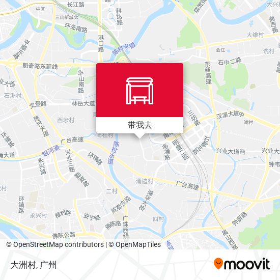 大洲村地图
