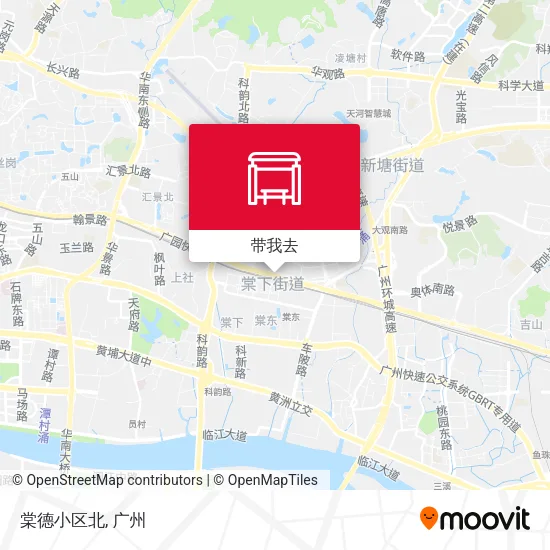 棠德小区北地图