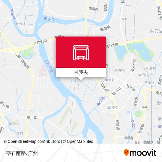 亭石南路地图