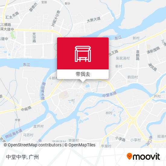 中堂中学地图