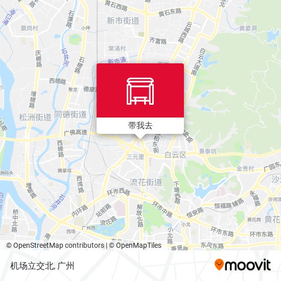 机场立交北地图