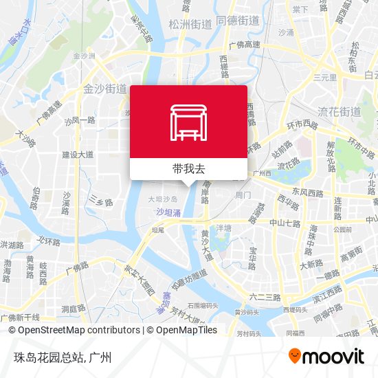 珠岛花园总站地图