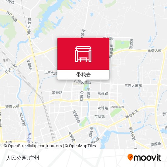 人民公园地图