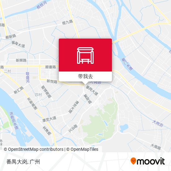 番禺大岗地图
