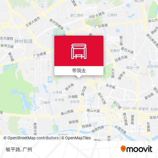 银平路地图
