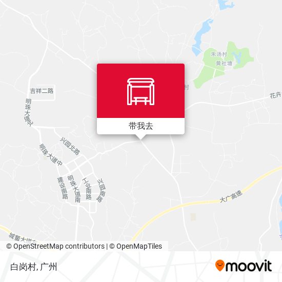 白岗村地图