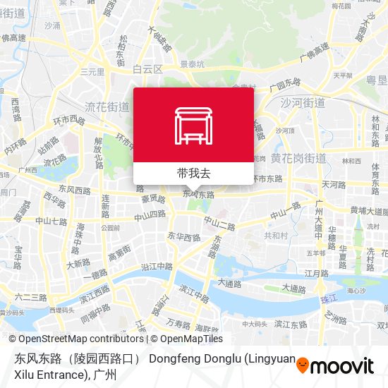 东风东路（陵园西路口） Dongfeng Donglu (Lingyuan Xilu Entrance)地图