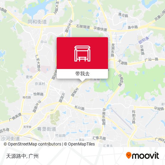 天源路中地图