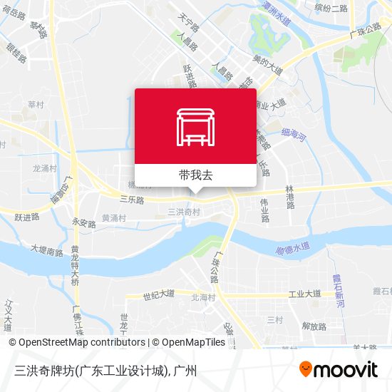 三洪奇牌坊(广东工业设计城)地图