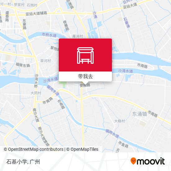 石基小学地图