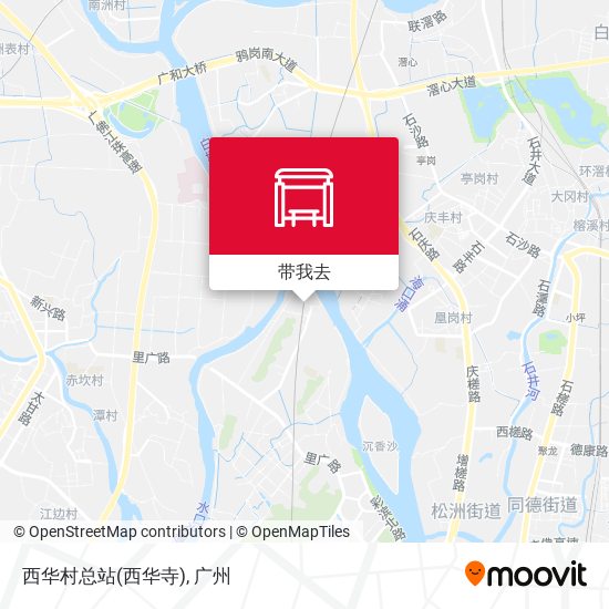西华村总站(西华寺)地图