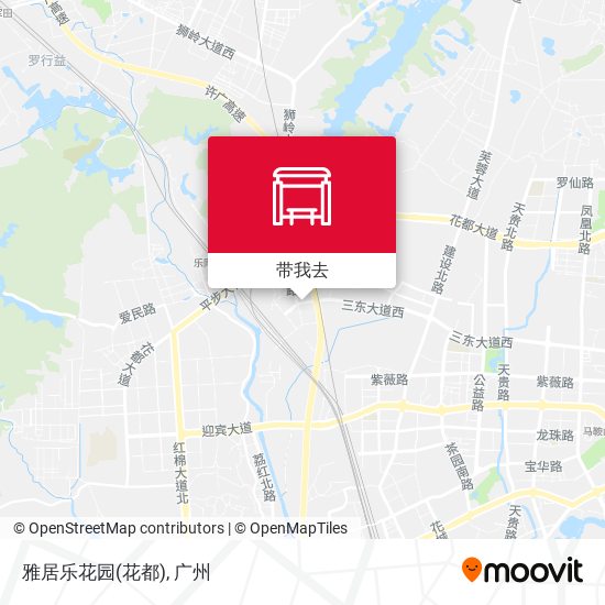 雅居乐花园(花都)地图